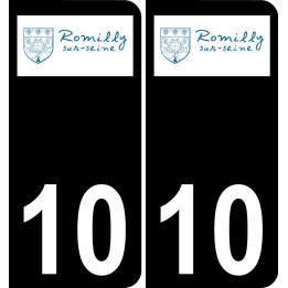 10 Romilly-sur-Seine-logo aufkleber plakette ez stadt