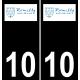 64 Pau logo autocollant plaque immatriculation auto ville sticker