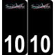 10 Saint-André-les-Vergers logo autocollant plaque immatriculation auto ville sticker