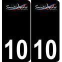 10 Saint-André-les-Vergers logo autocollant plaque immatriculation auto ville sticker