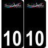 10 Saint-André-les-Vergers logo sticker plate registration city