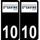 10 Sainte-Savine-logo aufkleber plakette ez stadt