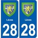 28 Lèves blason stickers ville