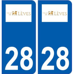 28 Lèves logo stickers ville
