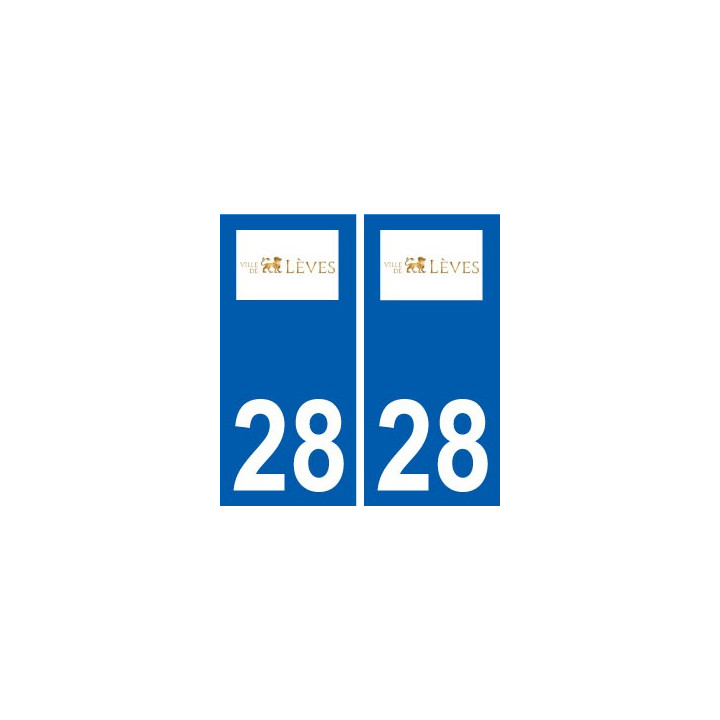 28 Lèves logo stickers ville