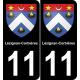 11 Lézignan-Corbières ville autocollant plaque