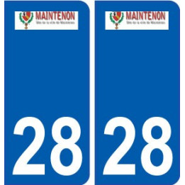 28 Maintenon logo stickers ville