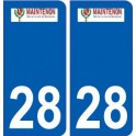 28 Maintenon logo stickers ville