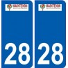 28 Maintenon logo stickers ville