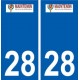 28 Maintenon logo stickers ville