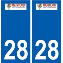 28 Maintenon logo stickers ville