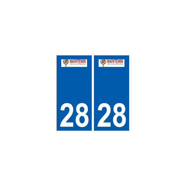 28 Maintenon logo stickers ville