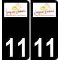 11 Lézignan-Corbières logo città adesivo piastra