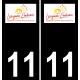 11 Narbonne logo ville autocollant plaque