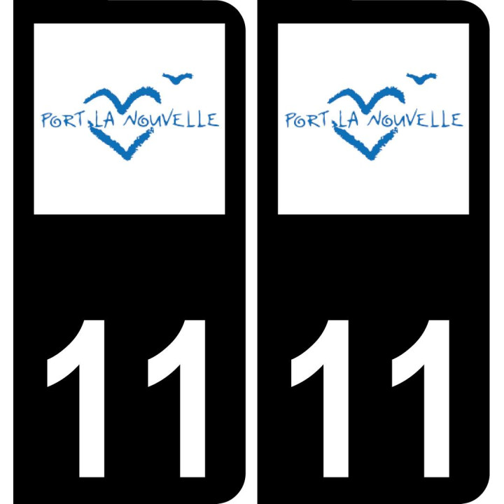11 Port-la-Nouvelle logo stadt aufkleber platte