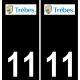 11 Narbonne logo city sticker plate