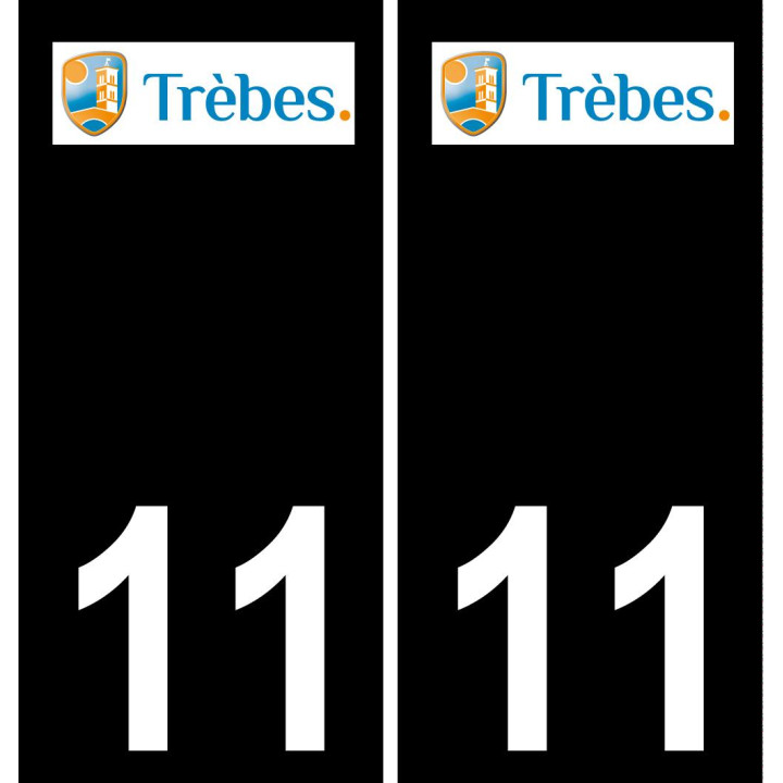 11 Narbonne logo stadt aufkleber platte