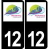 64 Pau logo autocollant plaque immatriculation auto ville sticker