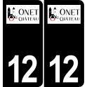 64 Pau logo autocollant plaque immatriculation auto ville sticker