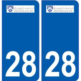 28 Nogent le Roi logo stickers ville