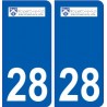 28 Nogent le Roi logo stickers ville