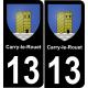13 Carry-le-Rouet blason ville autocollant plaque
