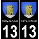 13 Carry-le-Rouet blason ville autocollant plaque