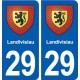 29 Landivisiau blason autocollant plaque stickers ville