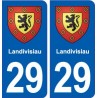29 Landivisiau blason autocollant plaque stickers ville