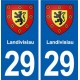 29 Landivisiau blason autocollant plaque stickers ville