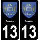 13 Fuveau blason ville autocollant plaque sticker