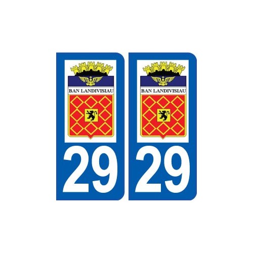 29 Landivisiau logo autocollant plaque stickers ville