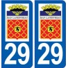 29 Landivisiau logo autocollant plaque stickers ville