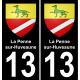 13 La Penne-sur-Huveaune blason ville autocollant plaque sticker