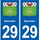 29 Bannalec blasonautocollant plaque stickers ville