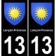 13 Lançon-Provencen blason ville autocollant plaque sticker