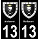 13 Le Puy-Sainte-Réparade blason ville autocollant plaque sticker