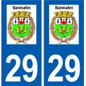 29 Bannalec logo autocollant plaque stickers ville