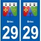 29 Briec blason autocollant plaque stickers ville