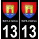 13 Saint-Cannat blason ville autocollant plaque sticker