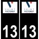 13 Saint-Victoret blason ville autocollant plaque sticker