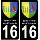16 Saint-Yrieix-sur-Charente ville autocollant plaque