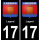 17 Chaniers blason ville autocollant plaque sticker