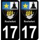17 Montendre blason ville autocollant plaque sticker