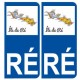 Ile de Ré carte autocollant sticker plaque immatriculation