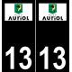 13 Auriol logo adesivo piastra di registrazione city sfondo nero