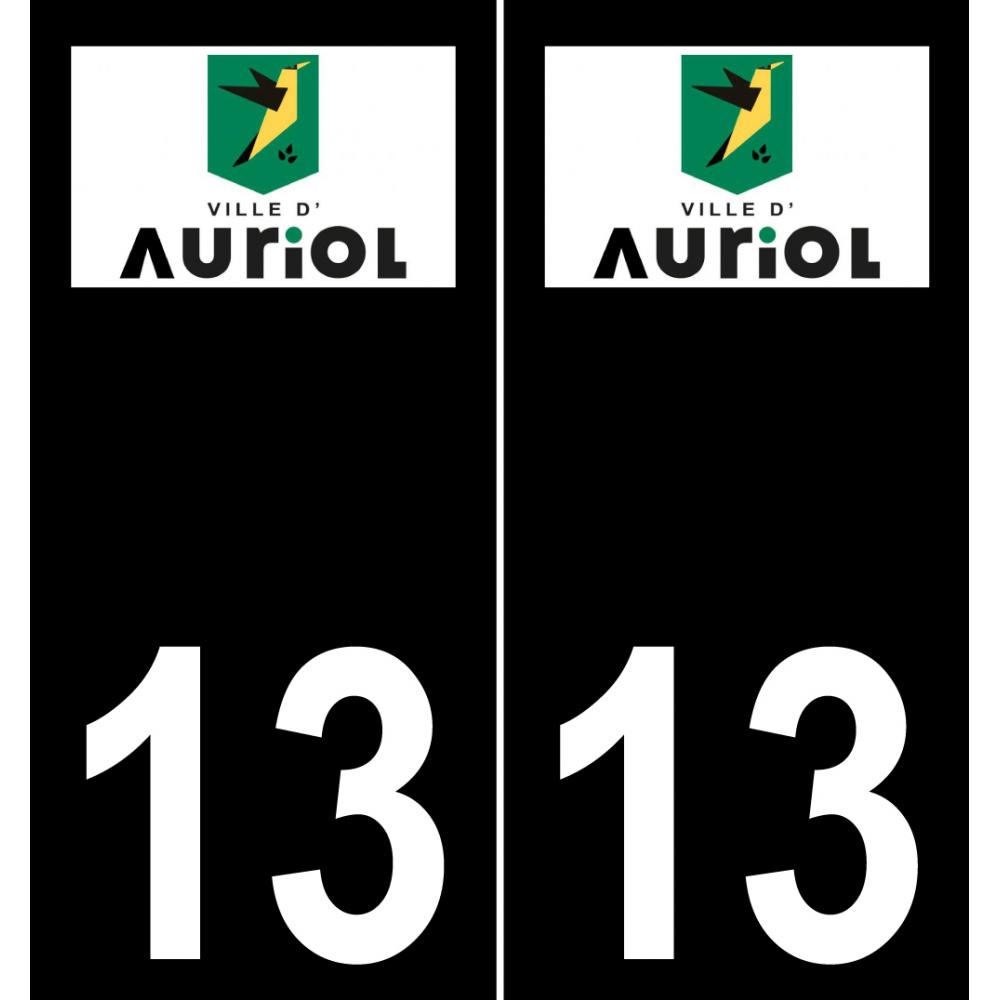 13 Auriol logo adesivo piastra di registrazione city sfondo nero