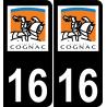 64 Pau logo autocollant plaque immatriculation auto ville sticker
