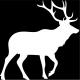 Autocollant Cerf animal stickers adhesif