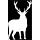 Autocollant Cerf animal stickers adhesif foret